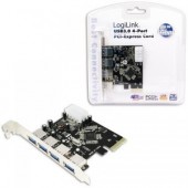 LOGILINK ADAPTOR 1x PCI-Express - 4x USB 3.0 PC0057A